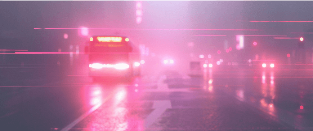 Pink neon dystopia
