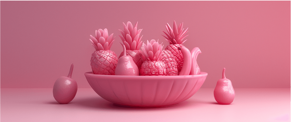 stylized pink on pink